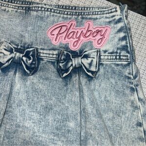 Planet Blue Light Blue Denim Skirt